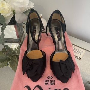 Nina black heel shoes